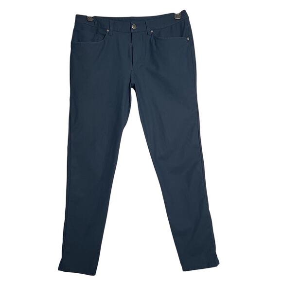 Lululemon ABC Pant Slim Fit Stretch Chino MENS 32 x 30 Navy SOFT 5 Pocket Jean - Picture 1 of 10